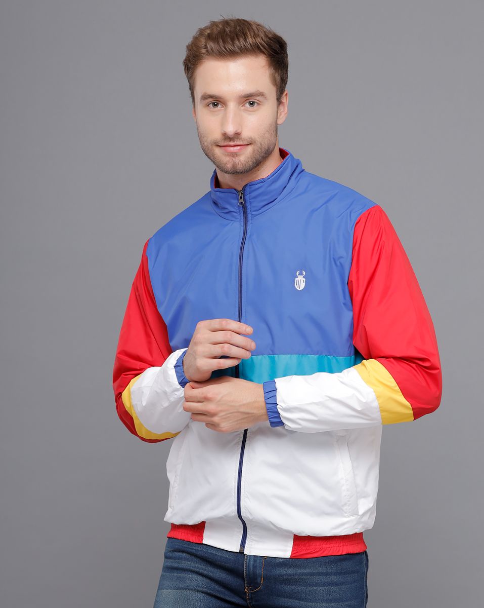 STAGBEETLE Colorblock Windcheater Jacket For Men