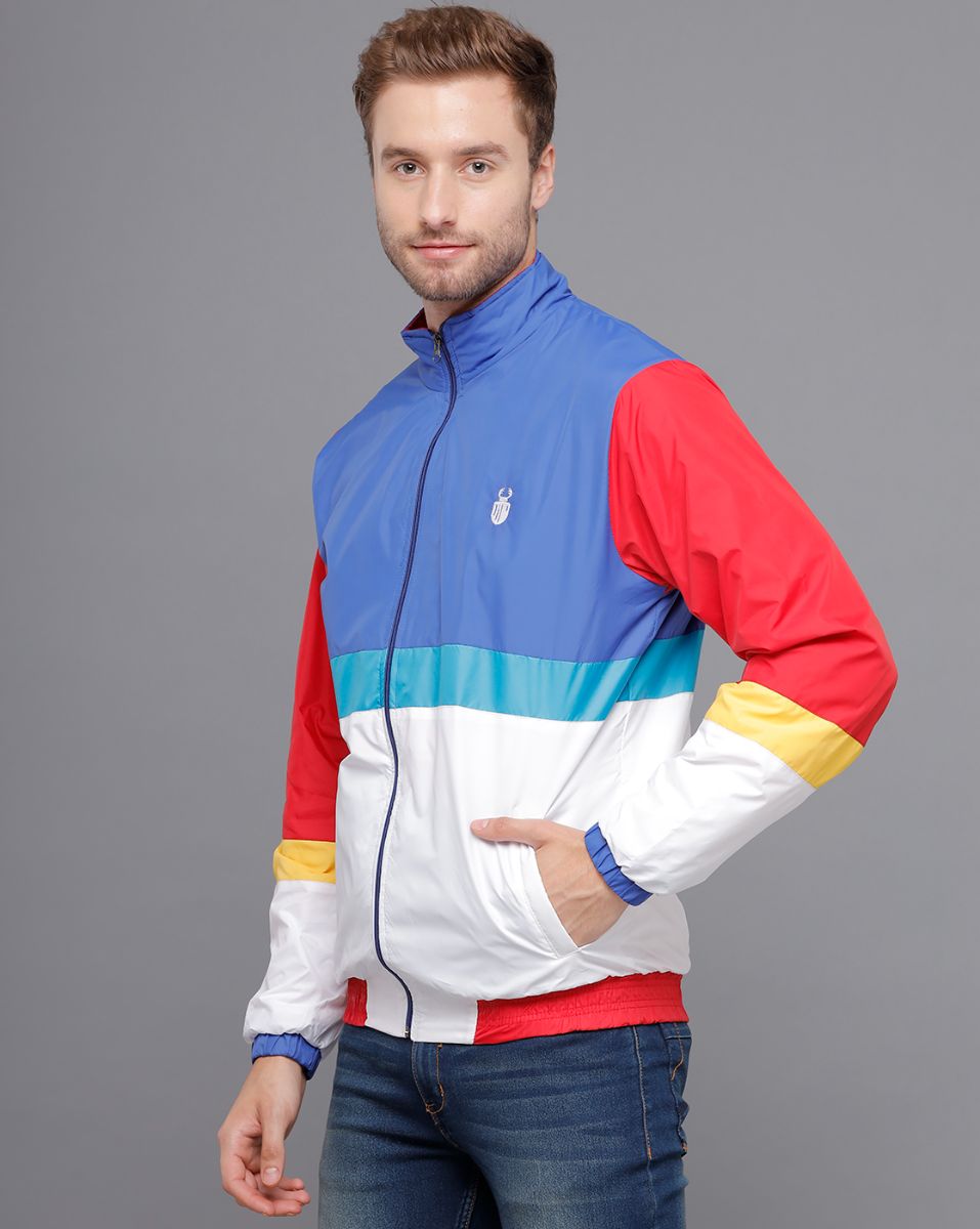 STAGBEETLE Colorblock Windcheater Jacket For Men view 4