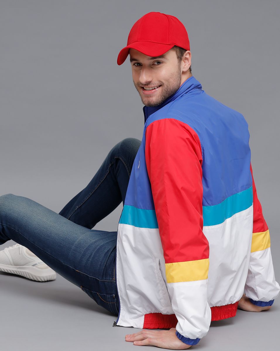 STAGBEETLE Colorblock Windcheater Jacket For Men view 5
