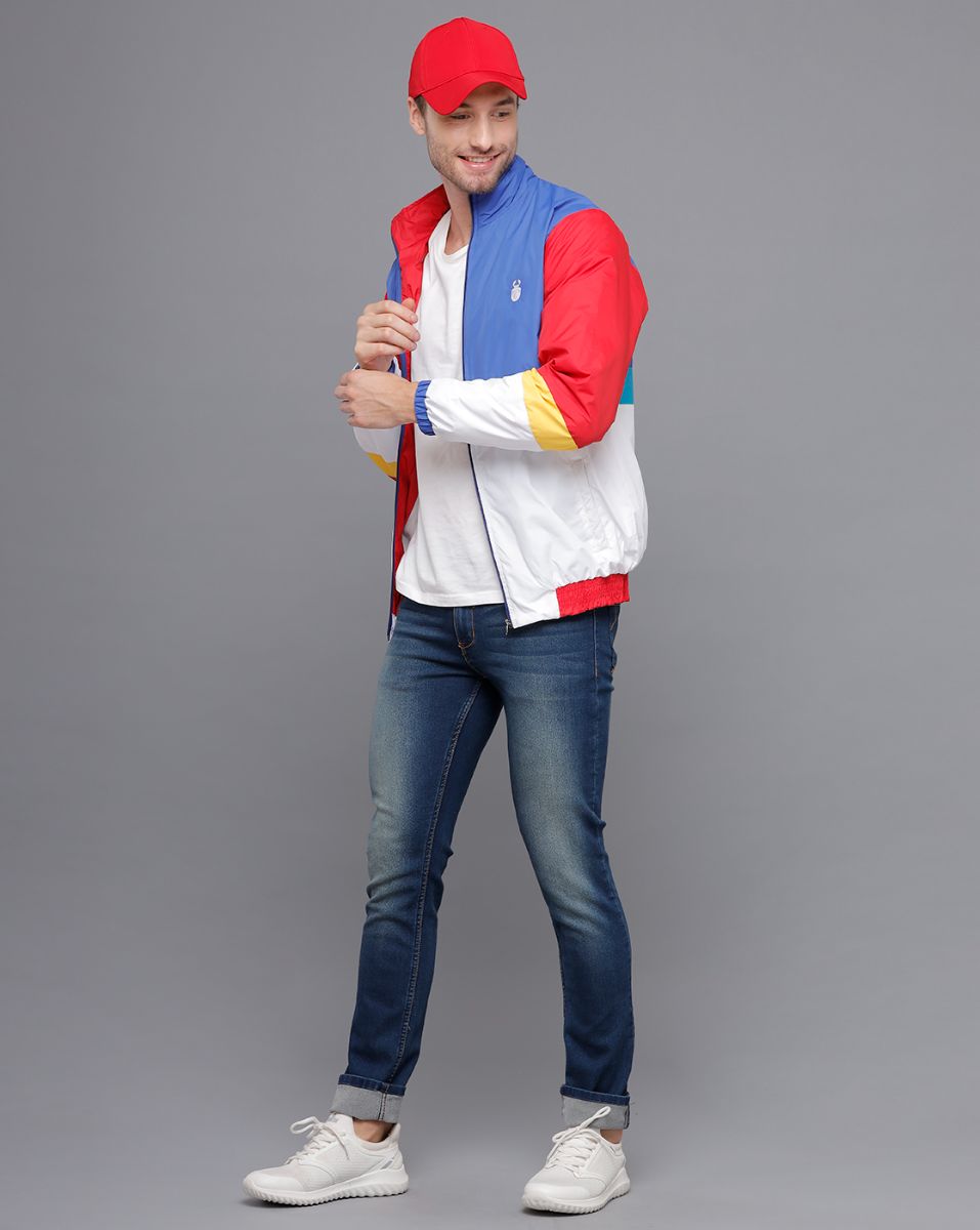 STAGBEETLE Colorblock Windcheater Jacket For Men view 6