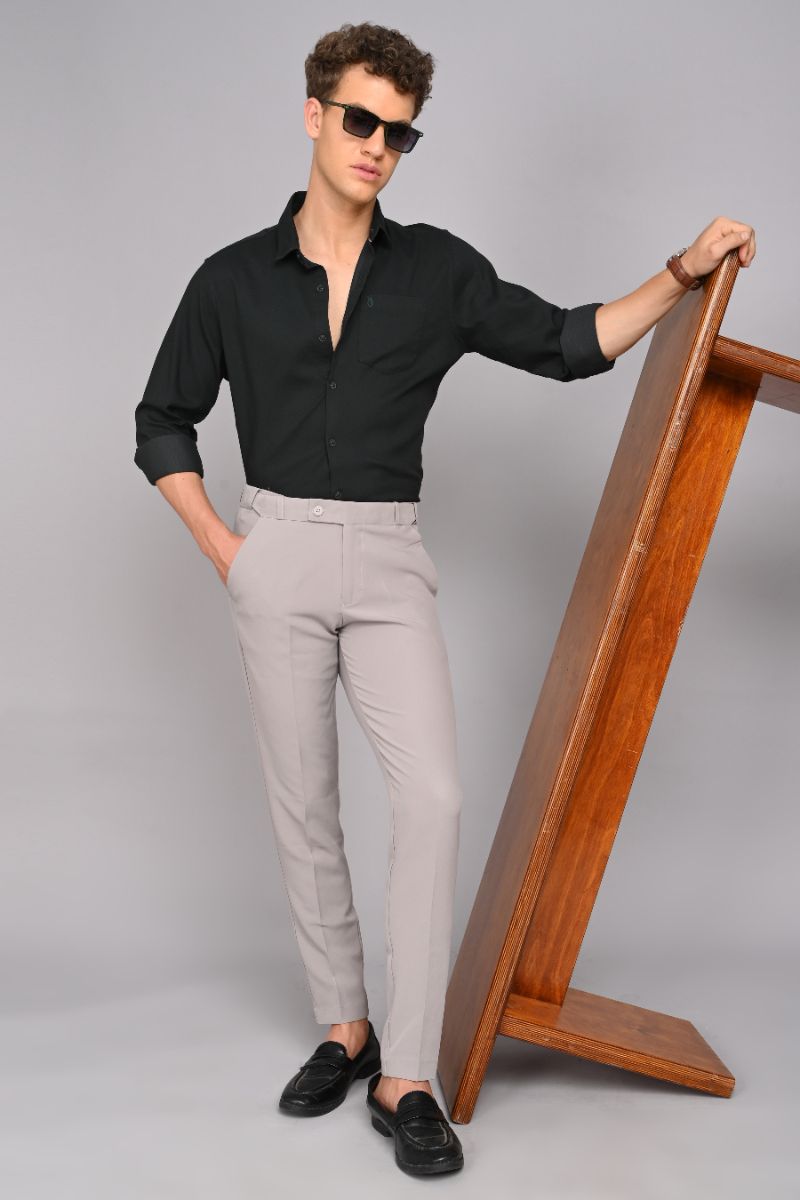 Premium Cotton Shirt - Black view 3