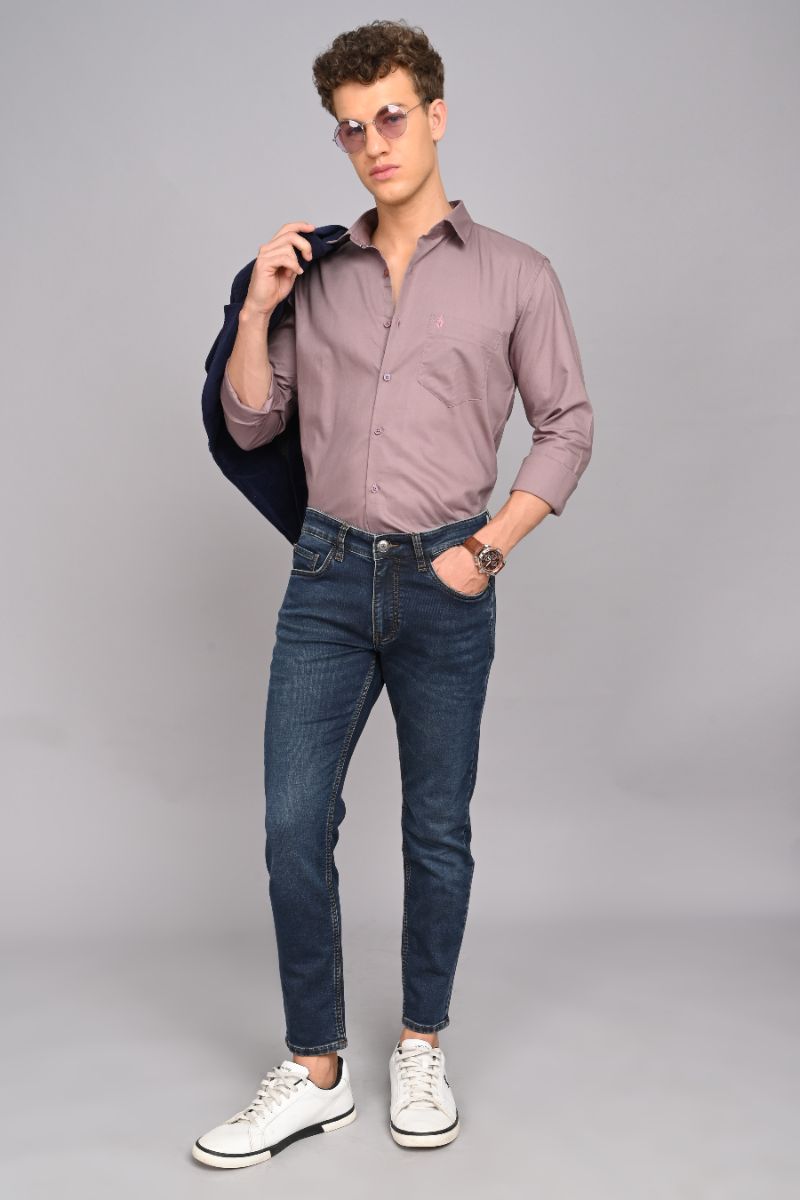 Premium Cotton Shirt - Mauve view 2