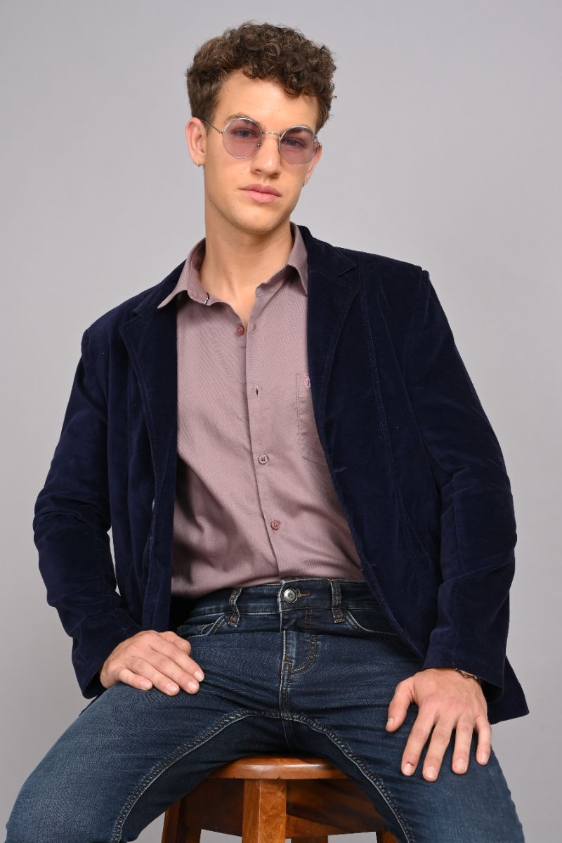 Premium Cotton Shirt - Mauve view 3
