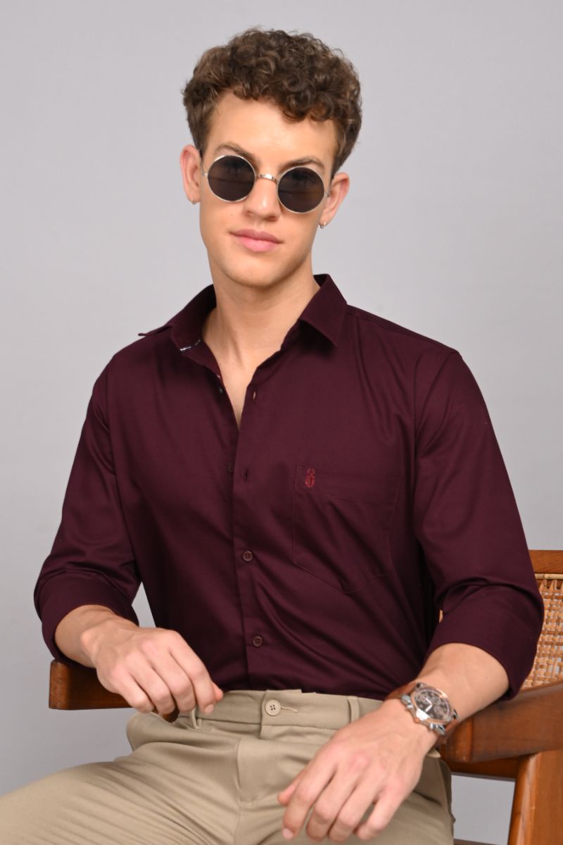 Premium Cotton Shirt - Purple