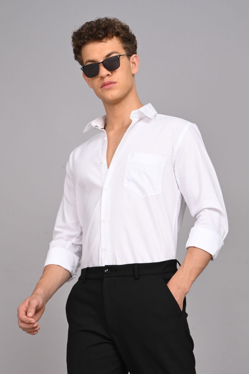 Premium Cotton Shirt - White