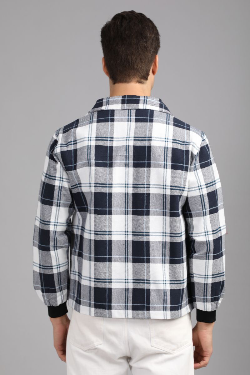 Men’s Urban Edge Check Shacket | Signature Zip-Up Style view 3