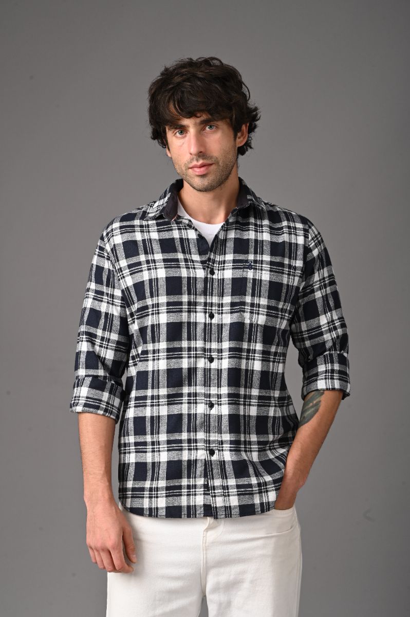 ure Cotton Checks Shirt for Men | Premium Semi-Formal Style view 4