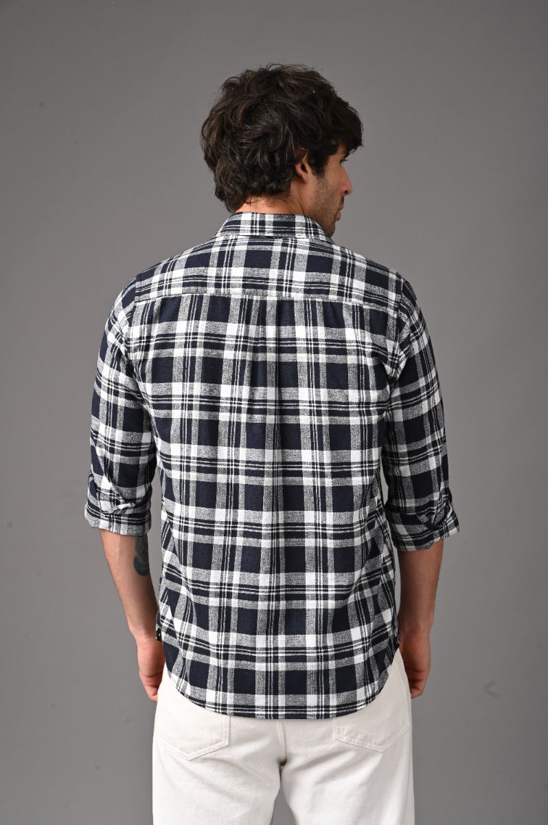ure Cotton Checks Shirt for Men | Premium Semi-Formal Style view 3