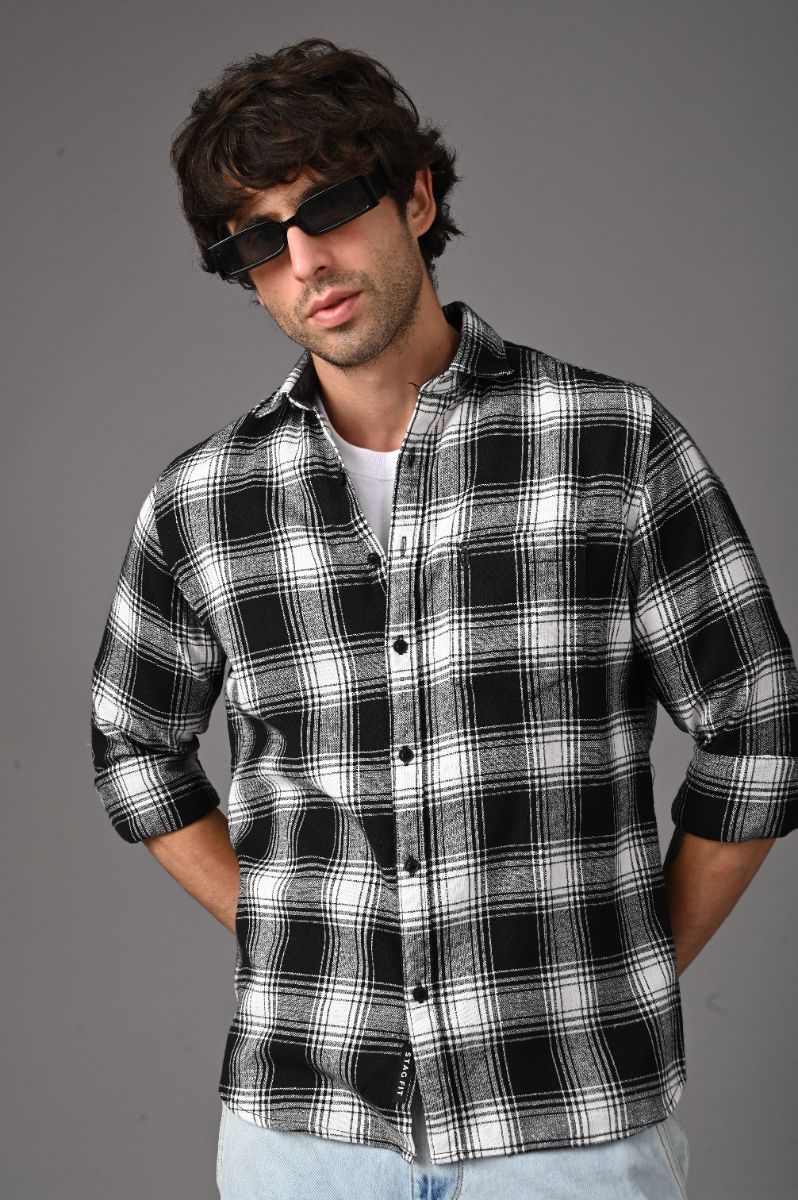 ure Cotton Checks Shirt for Men | Premium Semi-Formal Style