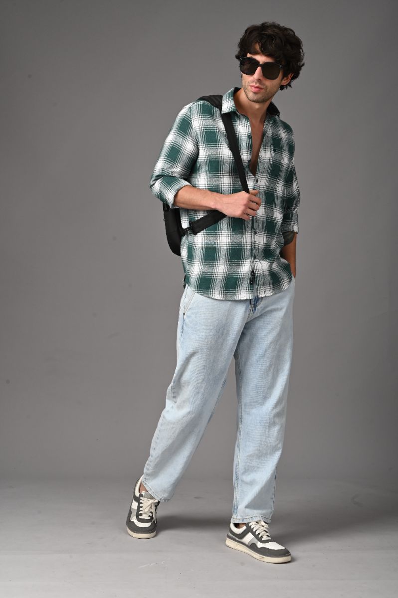 Pure Cotton Checks Shirt for Men | Premium Semi-Formal Style