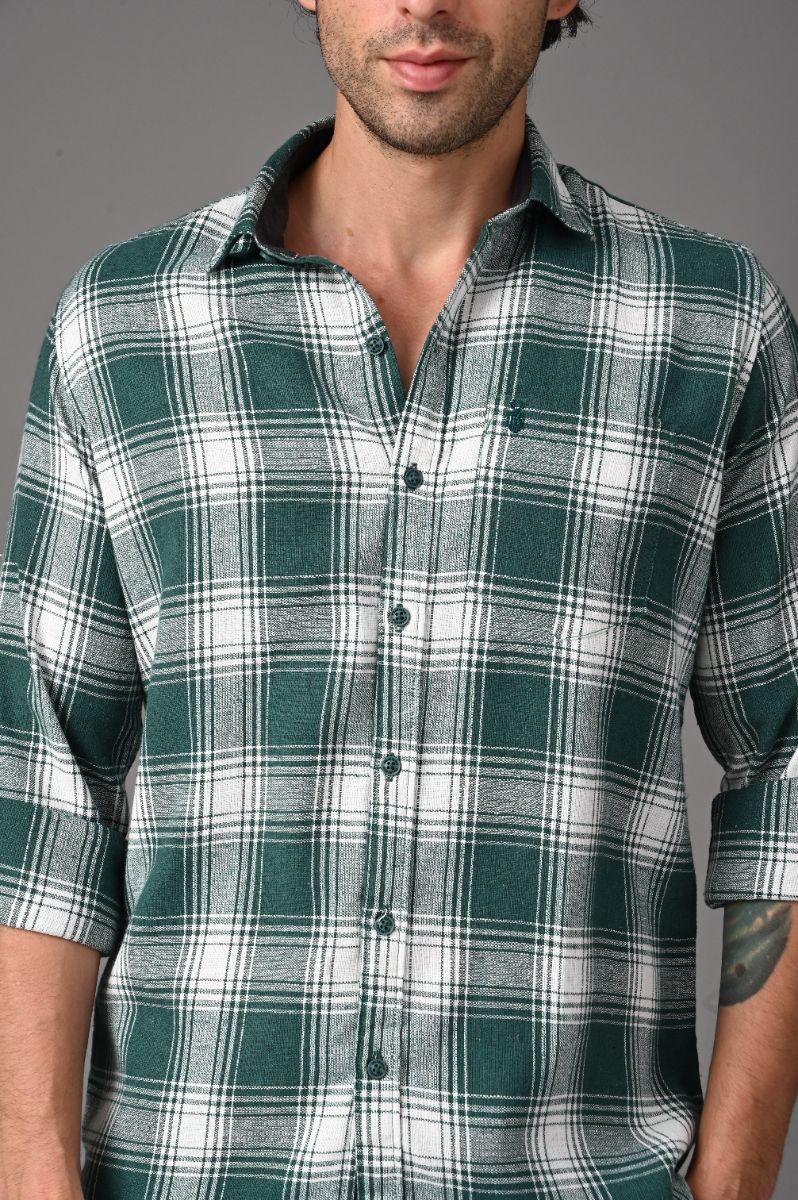 Pure Cotton Checks Shirt for Men | Premium Semi-Formal Style view 2