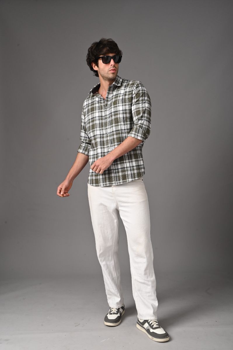 Pure Cotton Checks Shirt for Men | Premium Semi-Formal Style