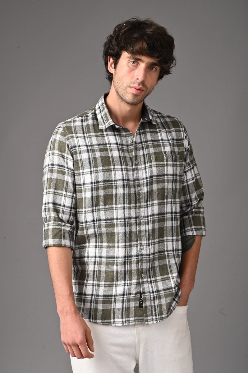 Pure Cotton Checks Shirt for Men | Premium Semi-Formal Style view 2