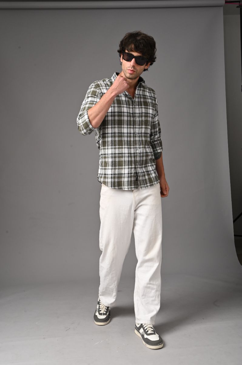 Pure Cotton Checks Shirt for Men | Premium Semi-Formal Style view 5