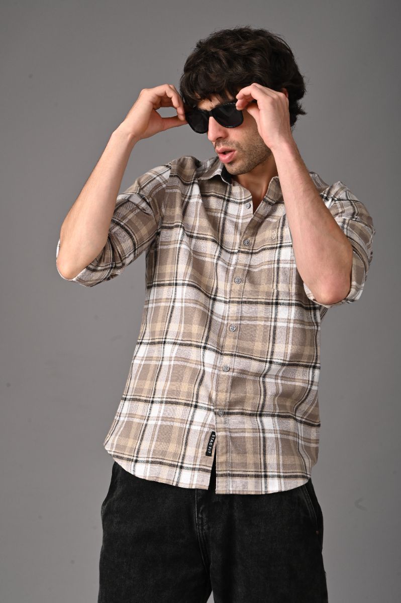 Pure Cotton Checks Shirt for Men | Premium Semi-Formal Style view 2